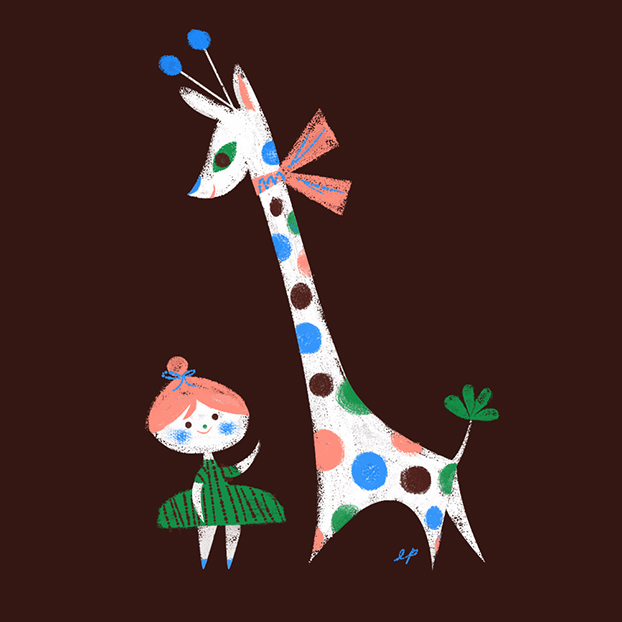 LabPartners Giraffe illustration kids